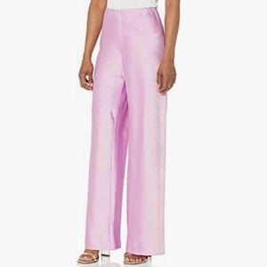 NWT Vince SOLD OUT Satin High-Waist Bias Pant PETAL PINK